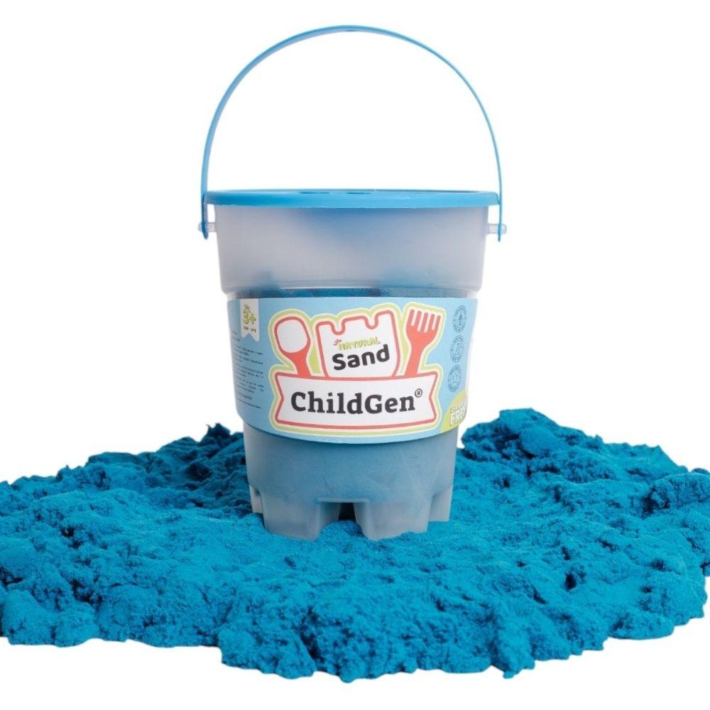 ARENA KINÉTICA CHILDGEN ·BOTE DE 500G COLOR AZUL· - Happy Moments Baby