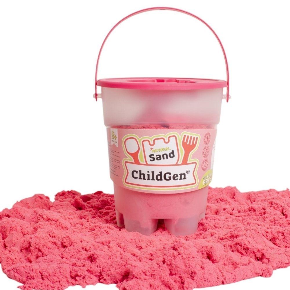 ARENA KINÉTICA CHILDGEN ·BOTE DE 500G COLOR ROSA· - Happy Moments Baby