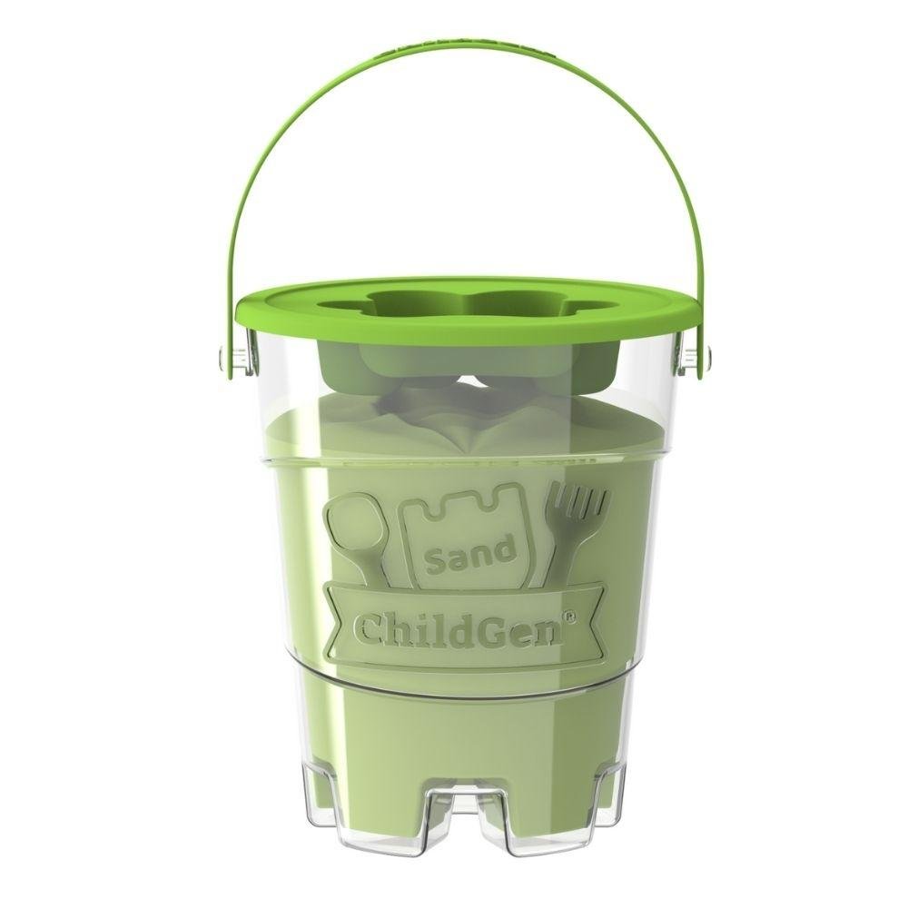 ARENA KINÉTICA CHILDGEN ·BOTE DE 500G COLOR VERDE· - Happy Moments Baby