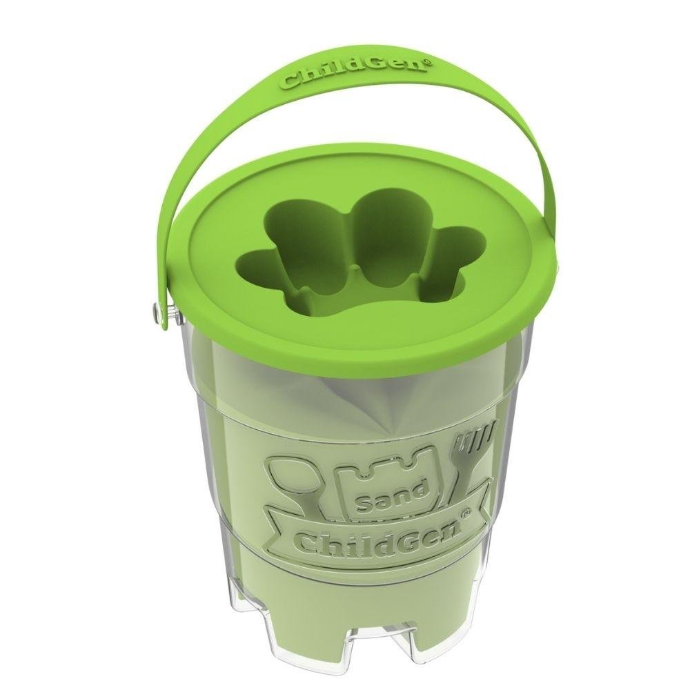 ARENA KINÉTICA CHILDGEN ·BOTE DE 500G COLOR VERDE· - Happy Moments Baby