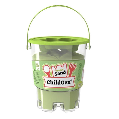 ARENA KINÉTICA CHILDGEN ·BOTE DE 500G COLOR VERDE· - Happy Moments Baby