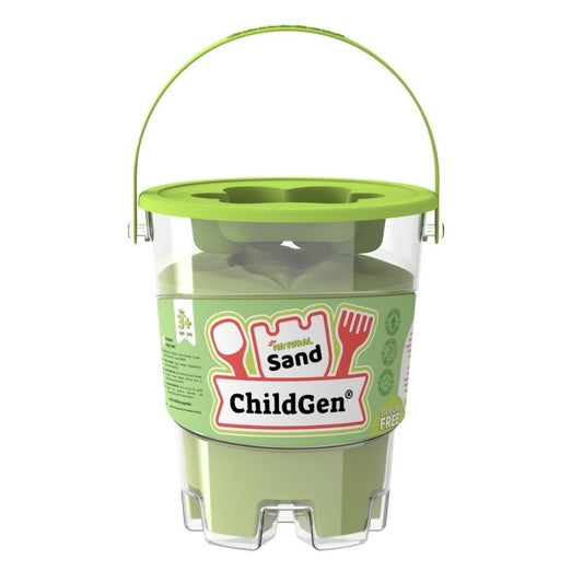 ARENA KINÉTICA CHILDGEN ·BOTE DE 500G COLOR VERDE· - Happy Moments Baby