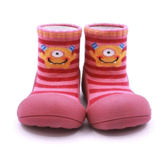 ATTIPAS CALZADO BEBÉ ·MONSTER PINK· - Happy Moments Baby