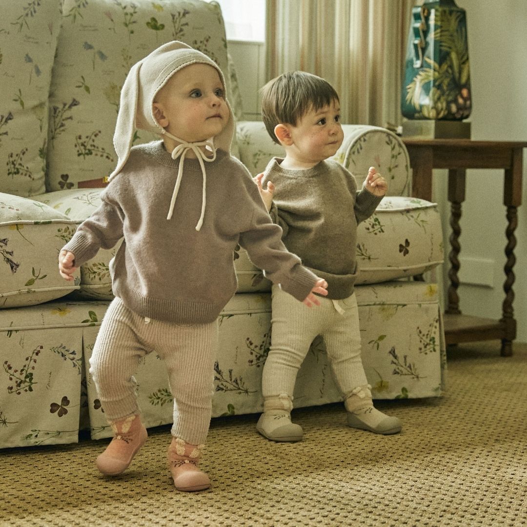 ATTIPAS CALZADO BEBÉ ·RABBIT BEIGE· - Happy Moments Baby
