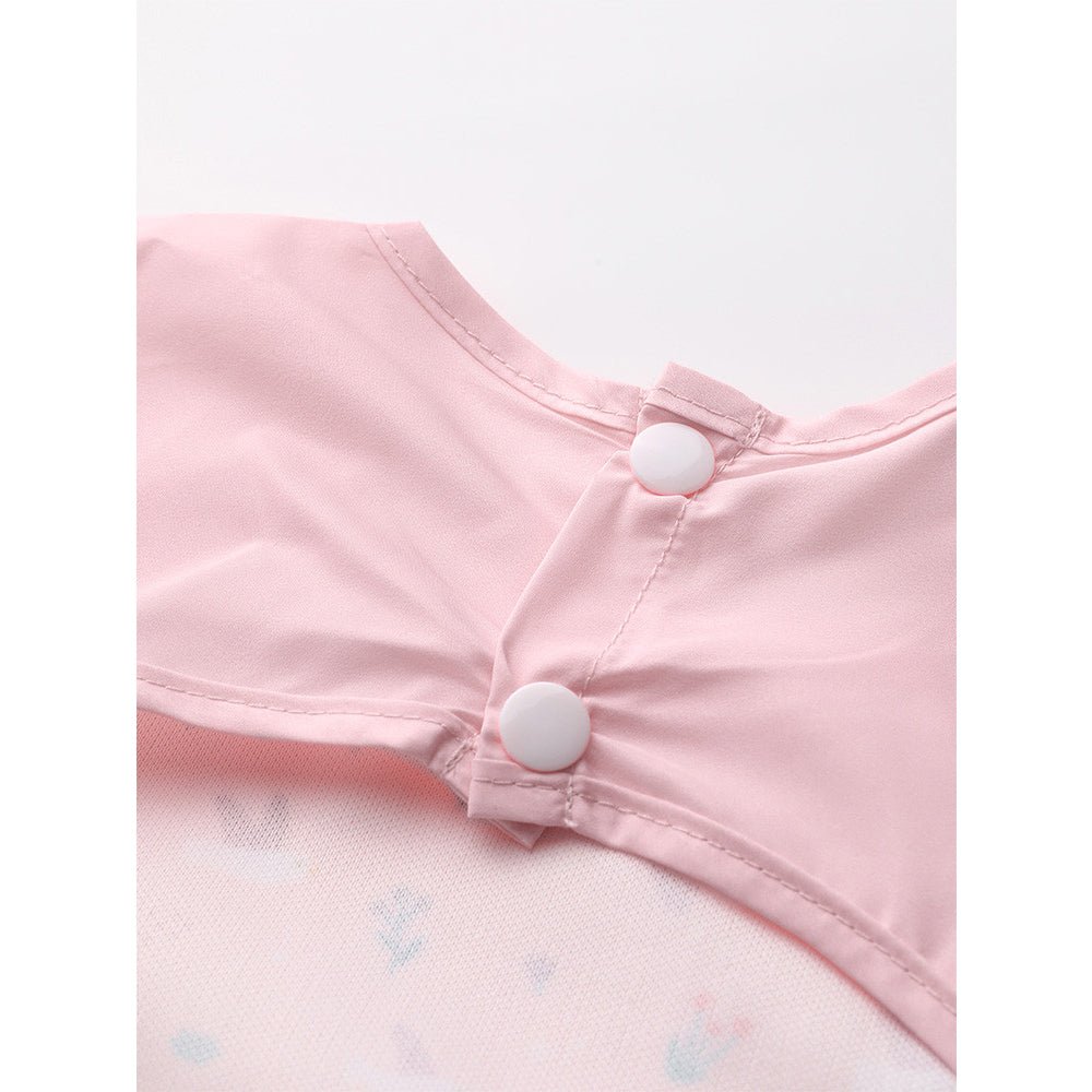 BABERO CON MANGAS TUTETE ·BLOSSOM BIRDS· - Happy Moments Baby