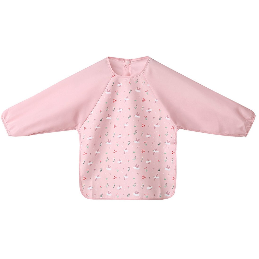 BABERO CON MANGAS TUTETE ·BLOSSOM BIRDS· - Happy Moments Baby