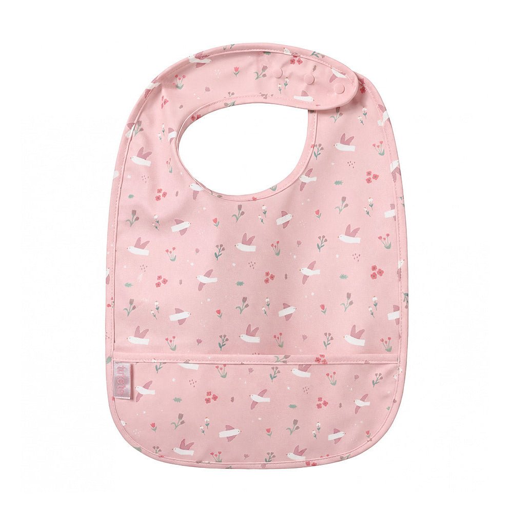 BABERO IMPERMEABLE TUTETE ·BLOSSOM BIRDS· - Happy Moments Baby