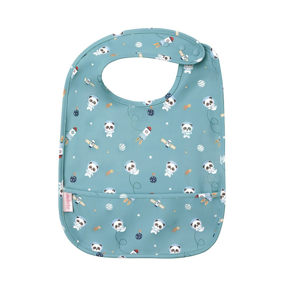 BABERO IMPERMEABLE TUTETE ·PANDAS IN SPACE· - Happy Moments Baby