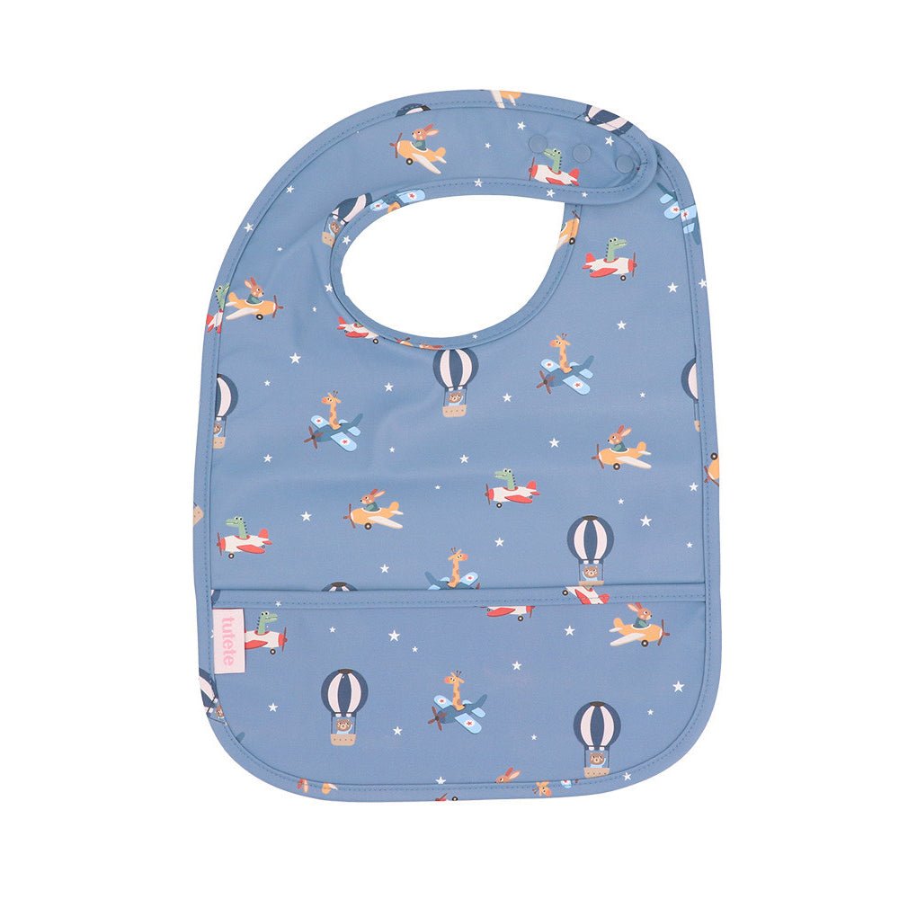 BABERO IMPERMEABLE TUTETE ·PLANES· - Happy Moments Baby