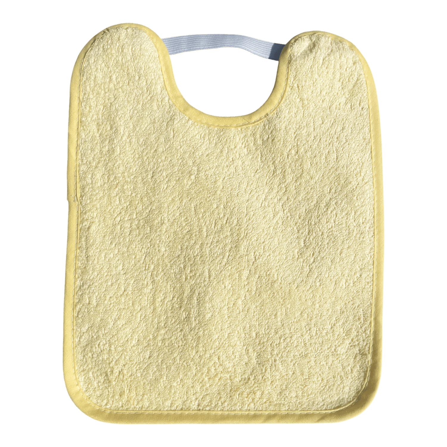 BABERO TOALLA PLASTIFICADO CON GOMA ·AMARILLO· - Happy Moments Baby