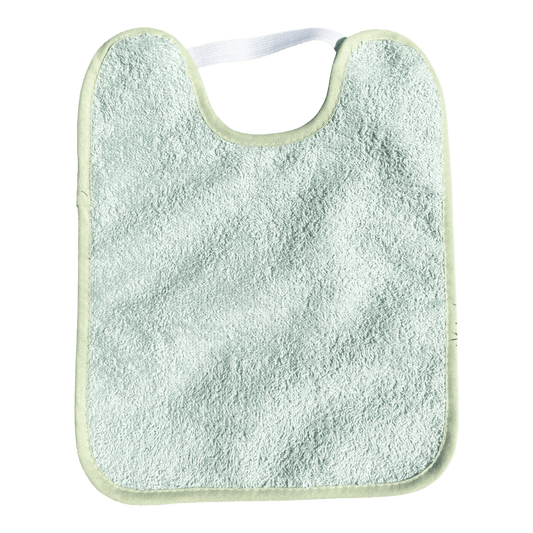 BABERO TOALLA PLASTIFICADO CON GOMA ·VERDE· - Happy Moments Baby
