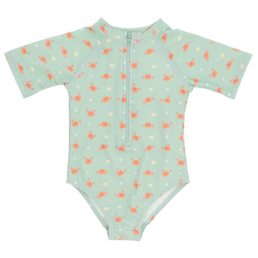 BAÑADOR CON CREMALLERA INFANTIL ·CRAB SAGE· - Happy Moments Baby