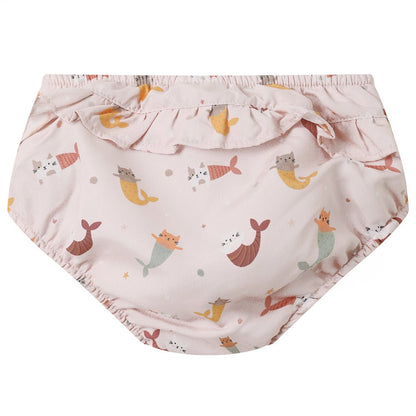 BAÑADOR PAÑAL TUTETE CON VOLANTES ·MERMAID CATS· - Happy Moments Baby