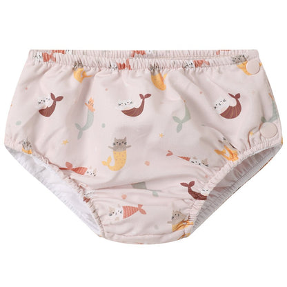BAÑADOR PAÑAL TUTETE CON VOLANTES ·MERMAID CATS· - Happy Moments Baby