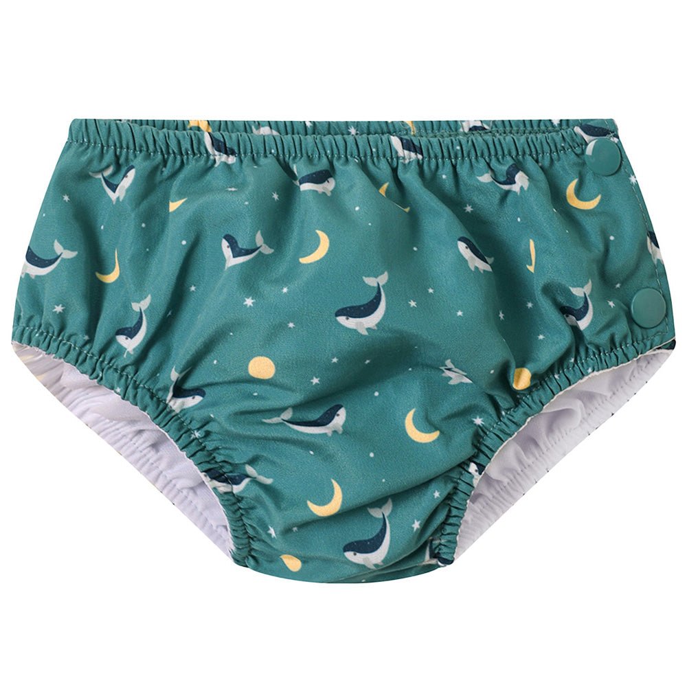 BAÑADOR PAÑAL TUTETE ·WHALE TEAL· - Happy Moments Baby