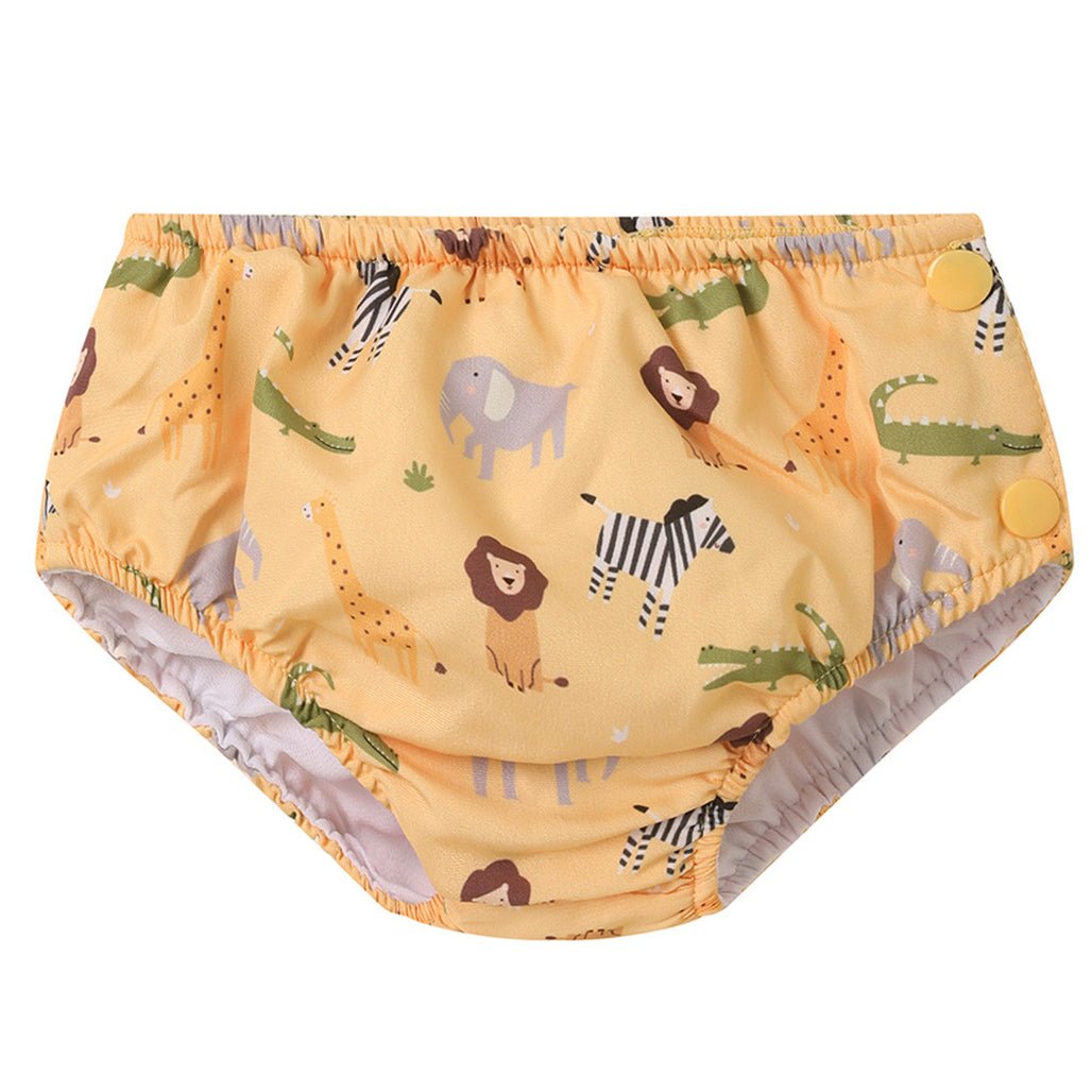 BAÑADOR PAÑAL TUTETE ·WILD ANIMALS CON VOLANTES· - Happy Moments Baby