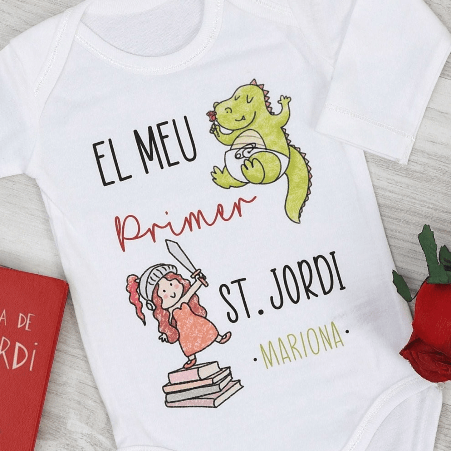 BODY BEBÉ - EL MEU PRIMER SANT JORDI ·PRINCESA· - Happy Moments Baby