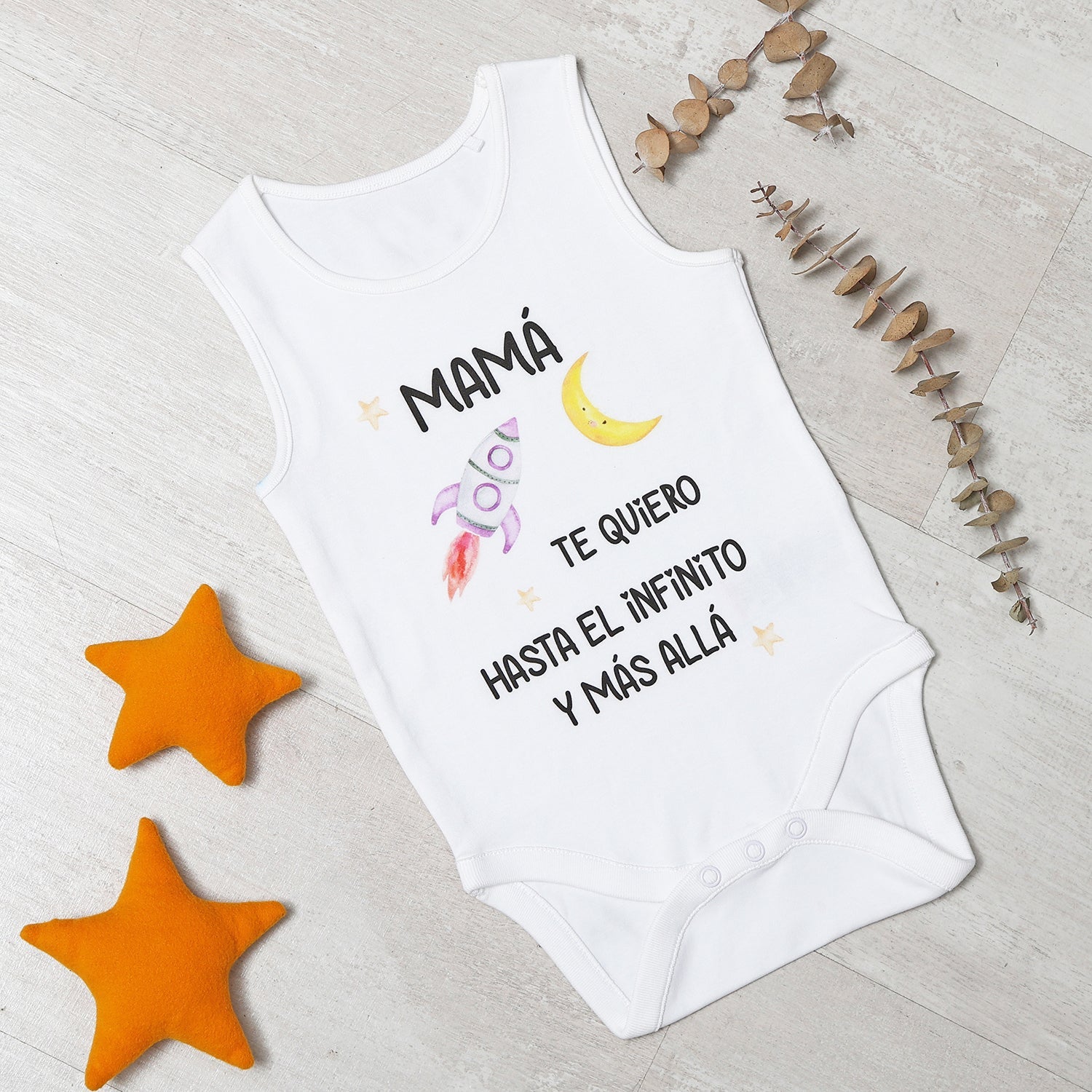 BODY BEBÉ - MAMÁ TE QUIERO HASTA EL INFINITO Y MÁS ALLÁ - Happy Moments Baby