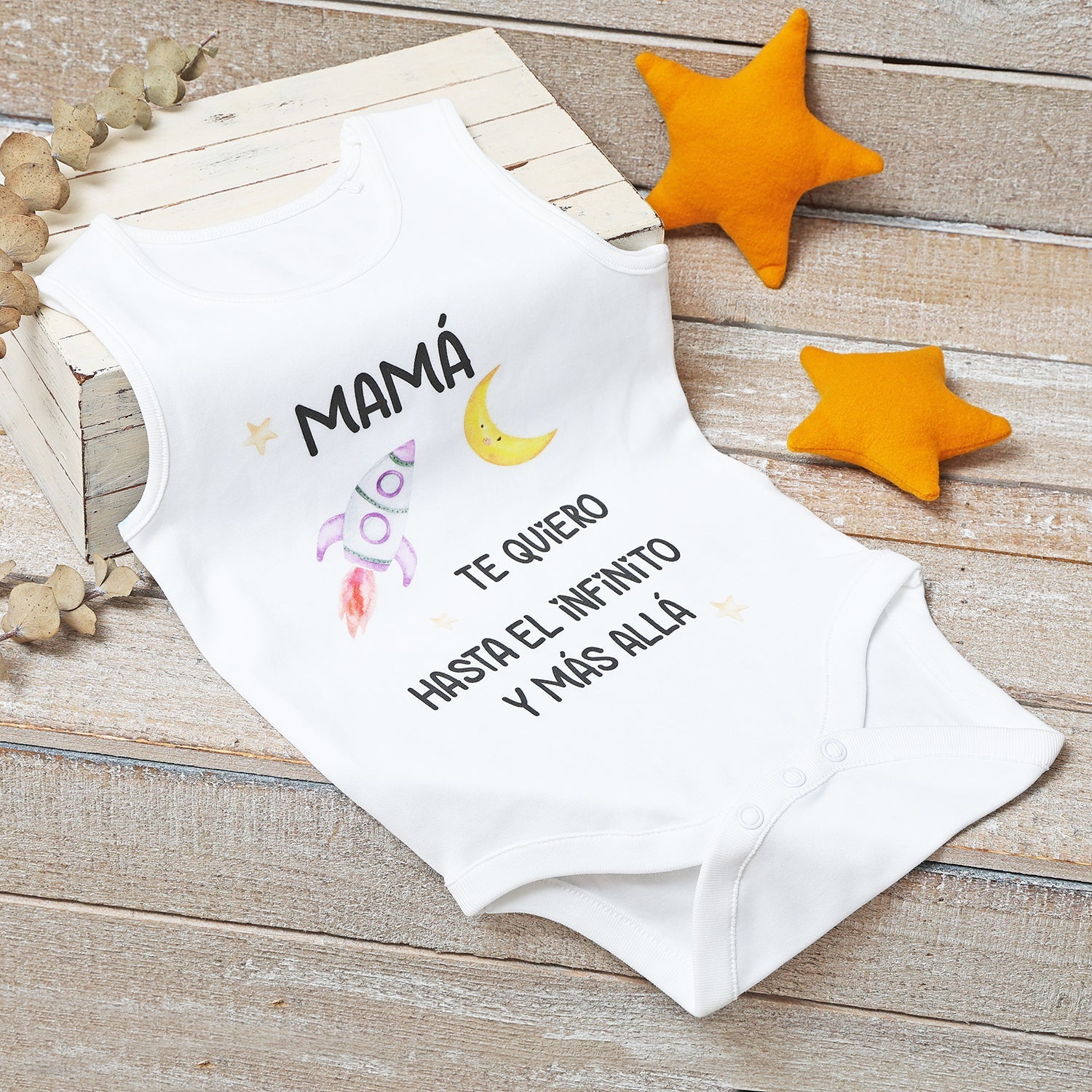 BODY BEBÉ - MAMÁ TE QUIERO HASTA EL INFINITO Y MÁS ALLÁ - Happy Moments Baby