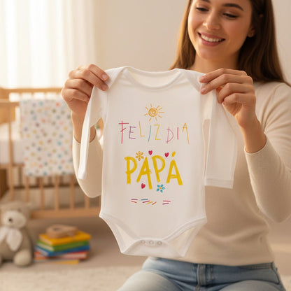 BODY FELIZ DIA PAPÁ - DÍA DEL PADRE - Happy Moments Baby