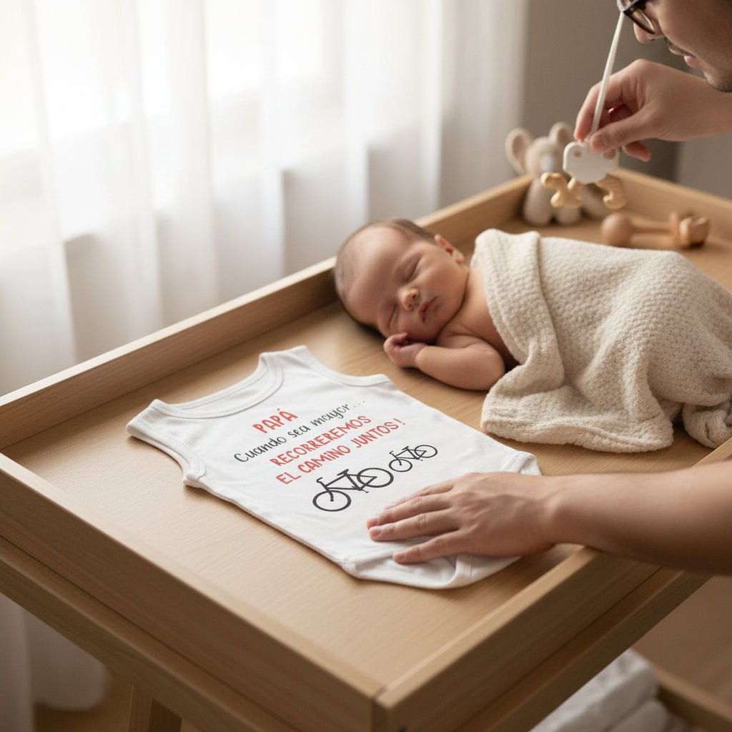 BODY PAPÁ CAMINO JUNTOS - Happy Moments Baby