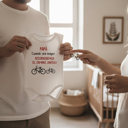 BODY PAPÁ CAMINO JUNTOS - Happy Moments Baby