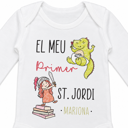 Body Primer Sant Jordi Princesa, encuadre cercano del diseño personalizado