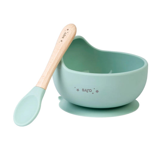 BOL DE SILICONA CON VESTOSA ·NORDIC WAVE MINT· - Happy Moments Baby