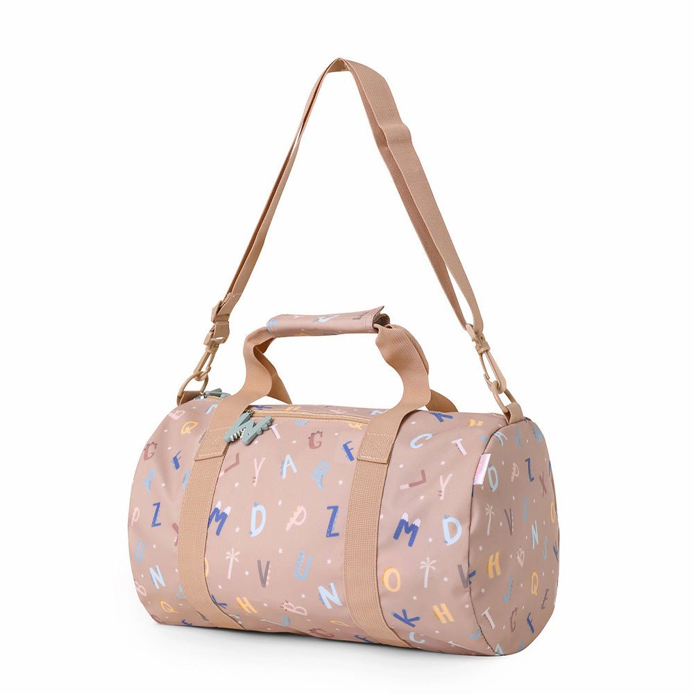 BOLSA DE DEPORTE O VIAJE TUTETE ·FUNNY LETTERS· - Happy Moments Baby