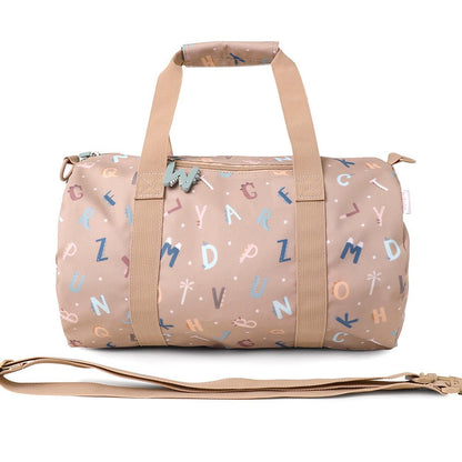 BOLSA DE DEPORTE O VIAJE TUTETE ·FUNNY LETTERS· - Happy Moments Baby