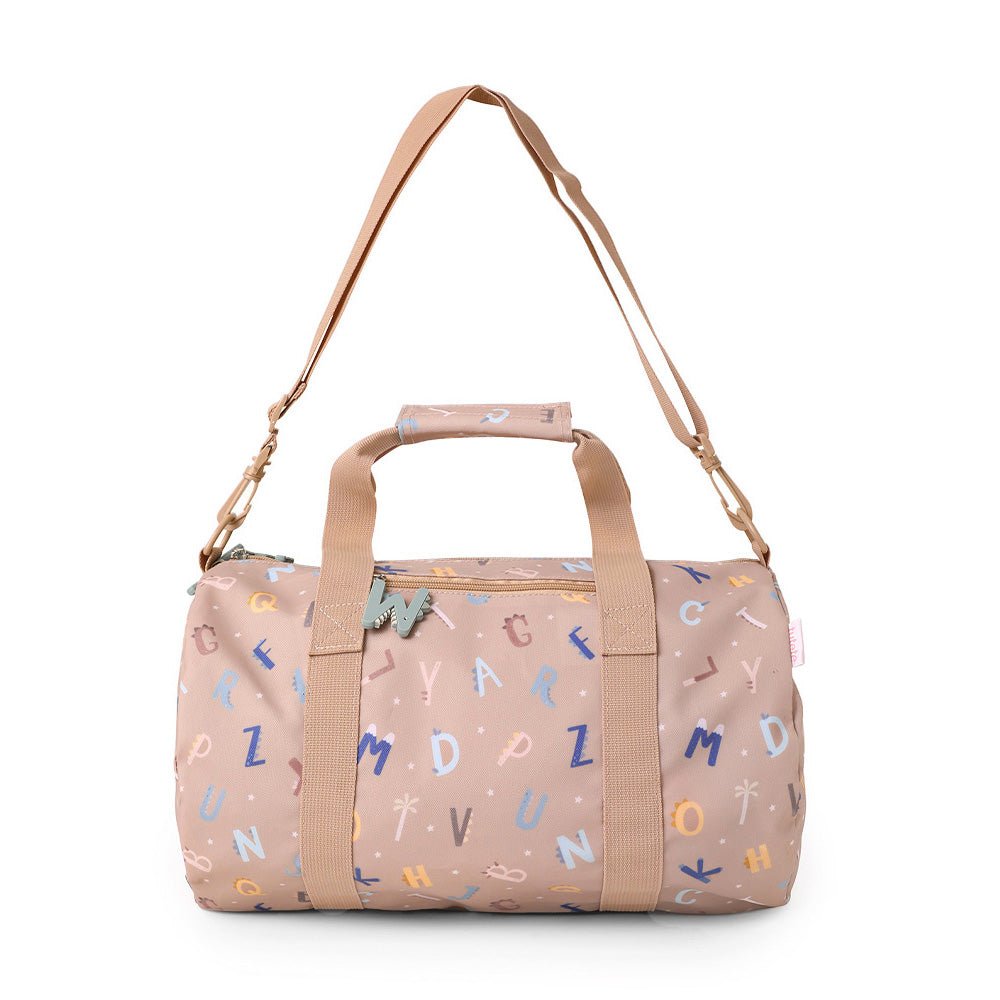 BOLSA DE DEPORTE O VIAJE TUTETE ·FUNNY LETTERS· - Happy Moments Baby