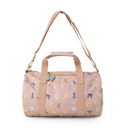 BOLSA DE DEPORTE O VIAJE TUTETE ·FUNNY LETTERS· - Happy Moments Baby