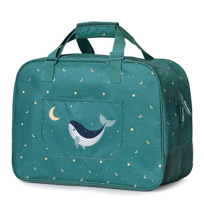 BOLSA DE PLAYA ANTIARENA TUTETE ·WHALE TEAL· - Happy Moments Baby