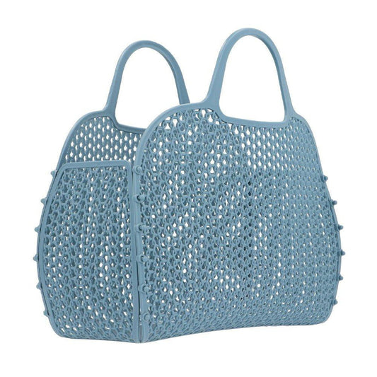 BOLSA DE PLAYA VINTAGE ·BLUE· - Happy Moments Baby