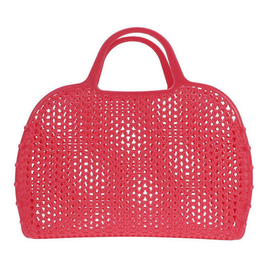 BOLSA DE PLAYA VINTAGE ·CORAL· - Happy Moments Baby