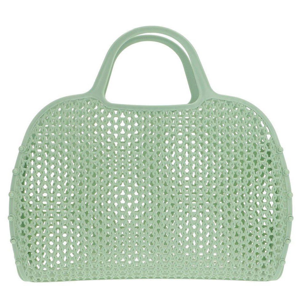 BOLSA DE PLAYA VINTAGE ·MINT· - Happy Moments Baby