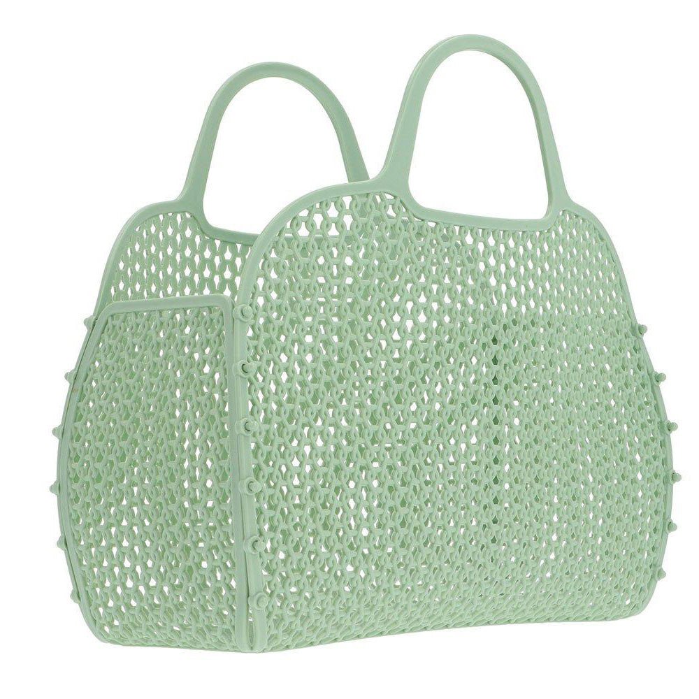 BOLSA DE PLAYA VINTAGE ·MINT· - Happy Moments Baby