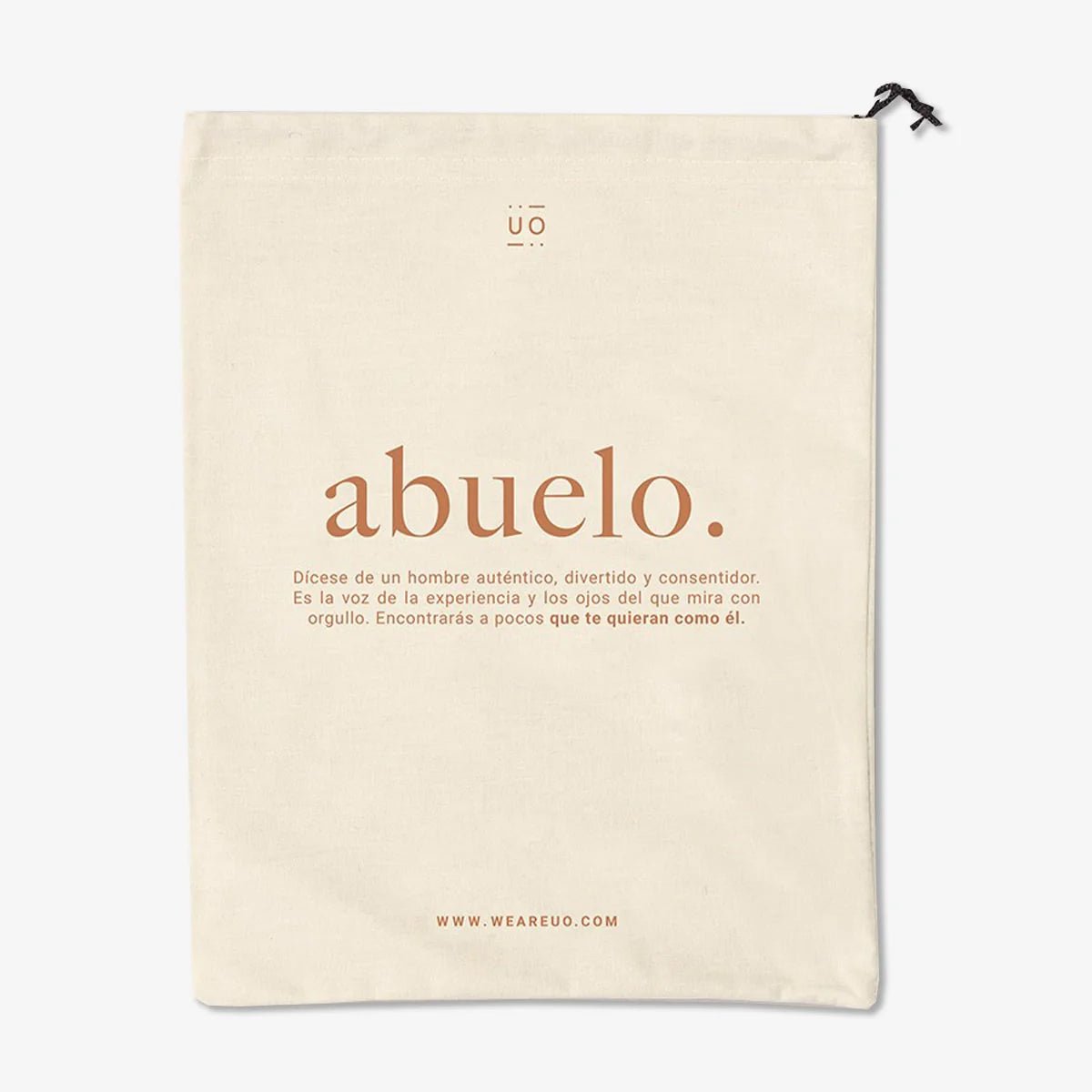 BOLSA DE TELA REGALO UO ·DEFINICIÓN ABUELO· - Happy Moments Baby