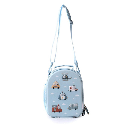 BOLSA MERIENDA TÉRMICA TUTETE 3D ·CITY CARS· - Happy Moments Baby