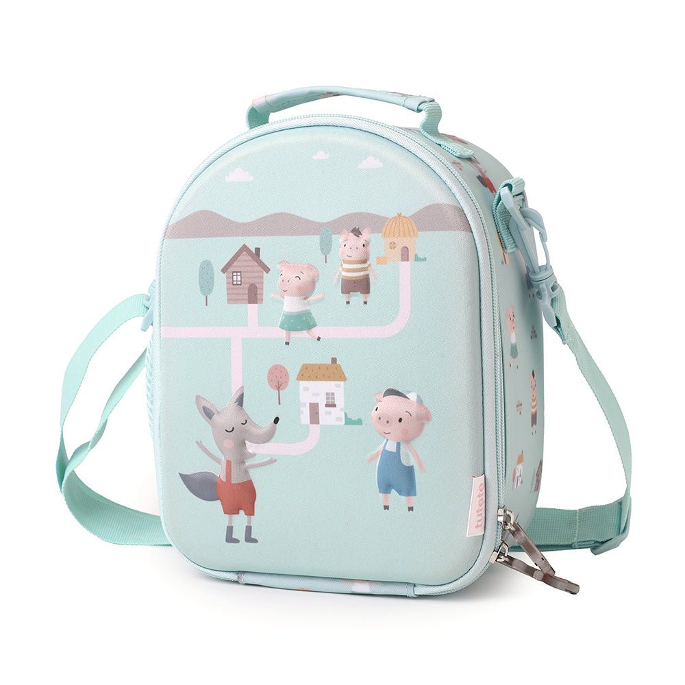 BOLSA MERIENDA TÉRMICA TUTETE 3D ·THREE LITTLE PIGS· - Happy Moments Baby