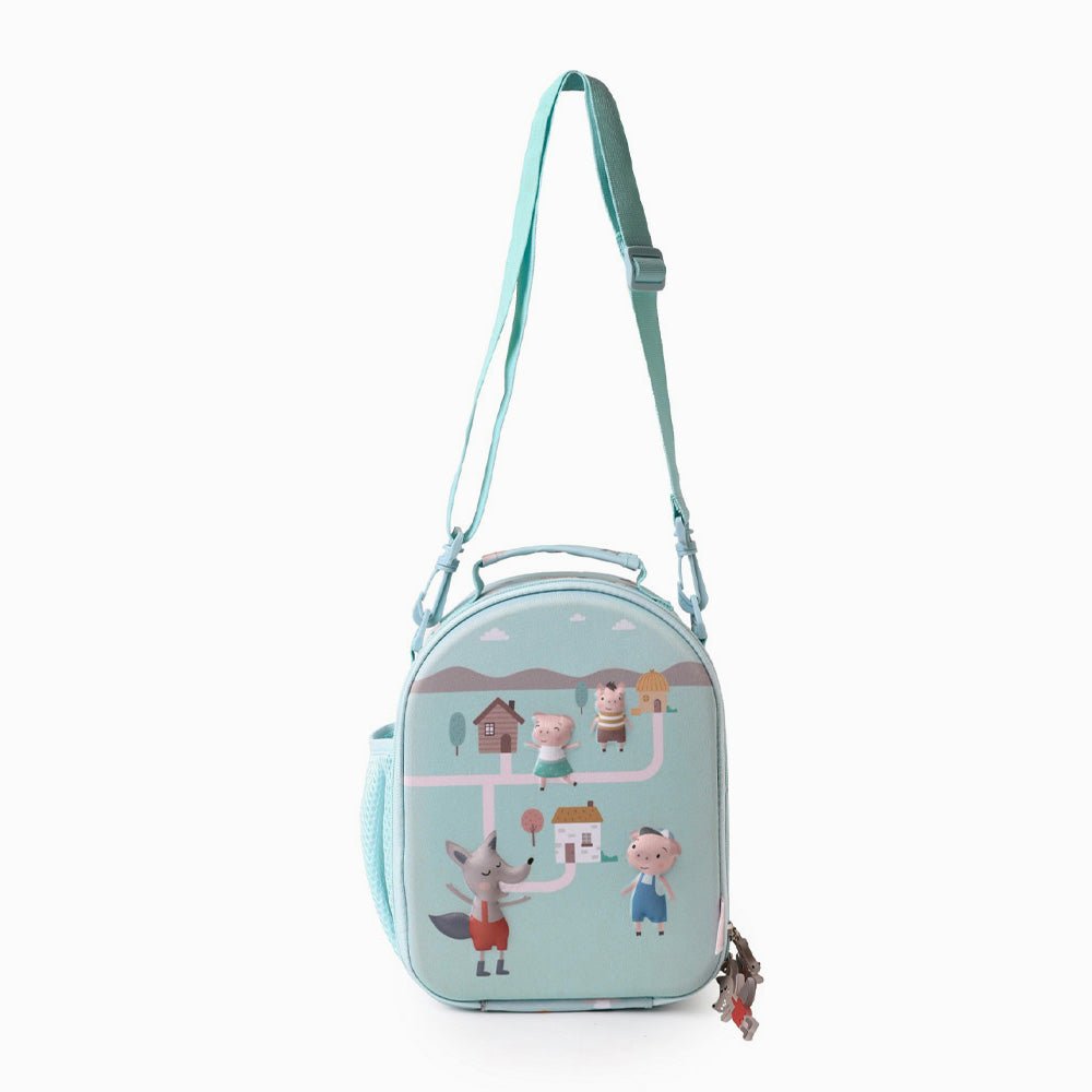BOLSA MERIENDA TÉRMICA TUTETE 3D ·THREE LITTLE PIGS· - Happy Moments Baby