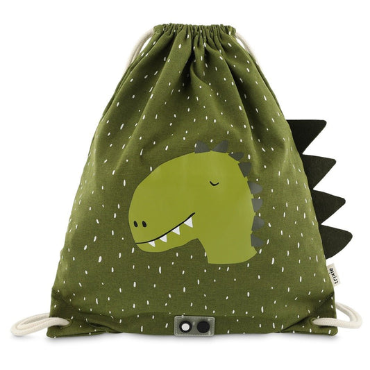 BOLSA SACO DE TELA INFANTIL TRIXIE ·DINO· - Happy Moments Baby