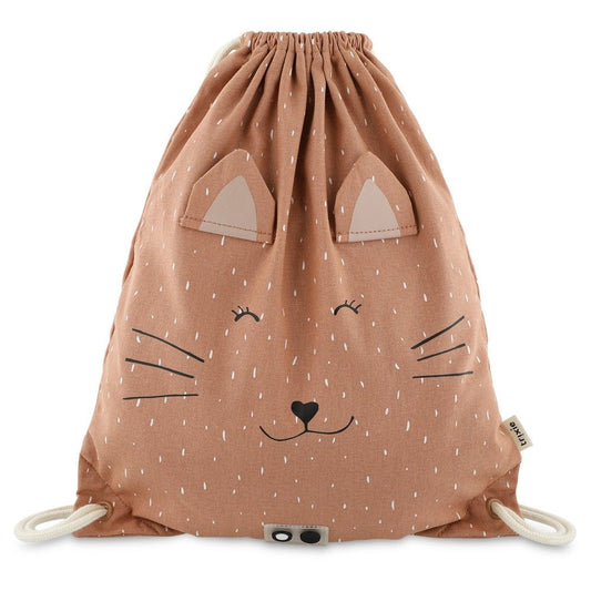 BOLSA SACO DE TELA INFANTIL TRIXIE ·GATO· - Happy Moments Baby