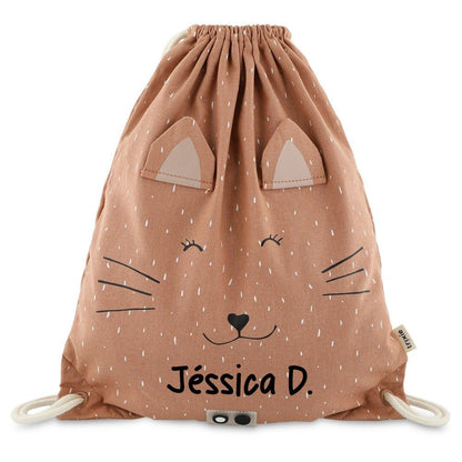 BOLSA SACO DE TELA INFANTIL TRIXIE ·GATO· - Happy Moments Baby