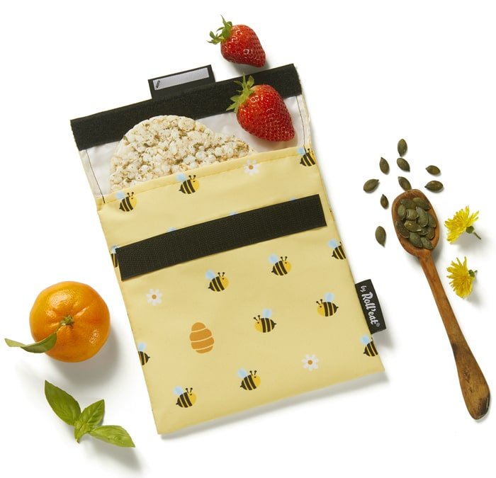 BOLSITA PARA SNACKS ECOLÓGICA ·BEES· - Happy Moments Baby