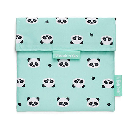 BOLSITA PARA SNACKS ECOLÓGICA ·PANDA· - Happy Moments Baby