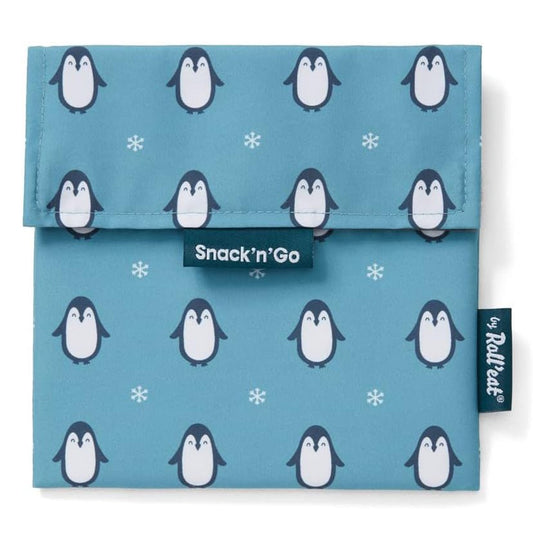 BOLSITA PARA SNACKS ECOLÓGICA ·PENGUIN· - Happy Moments Baby