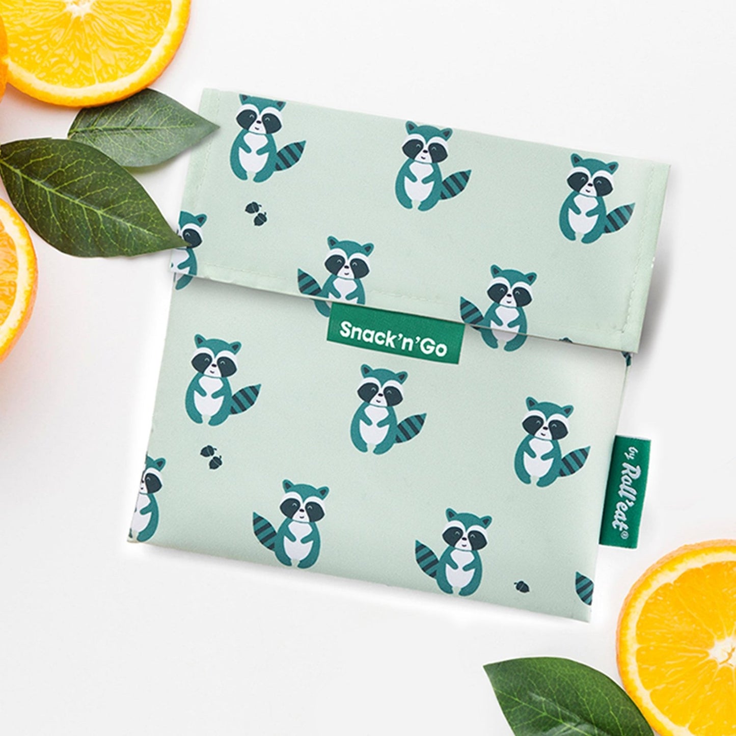 BOLSITA PARA SNACKS ECOLÓGICA ·RACCOON· - Happy Moments Baby