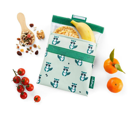BOLSITA PARA SNACKS ECOLÓGICA ·RACCOON· - Happy Moments Baby
