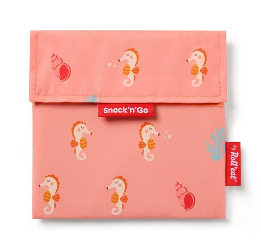 BOLSITA PARA SNACKS ECOLÓGICA ·SEAHORSE· - Happy Moments Baby